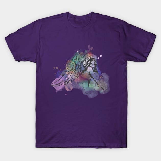 Angels of God- Icarus Bride T-Shirt by dankdesigns